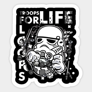 Troops For Life Sticker